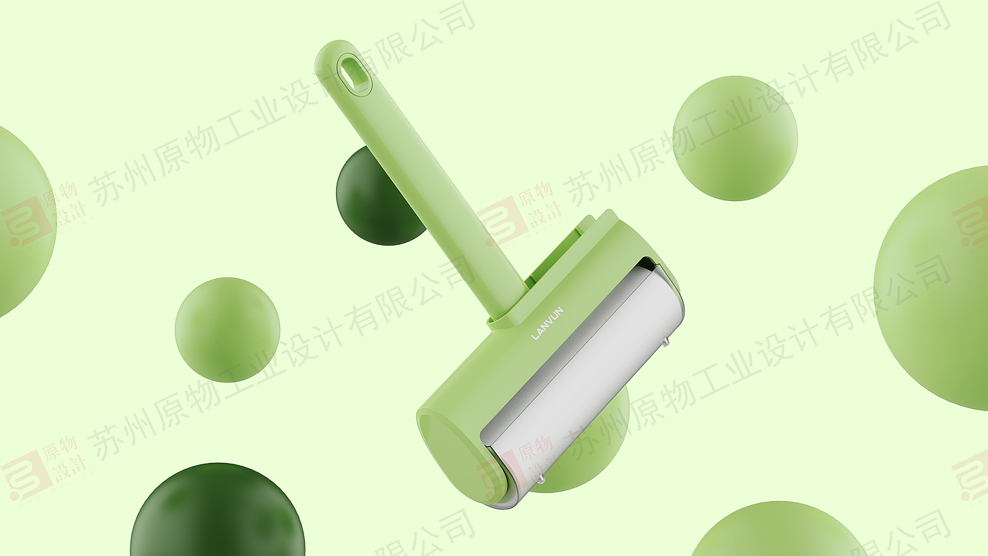 Toilet brush，Pot brush design，Design of Roller Hair Sticker，Household cleaning kit combination design，avocado green color matching，