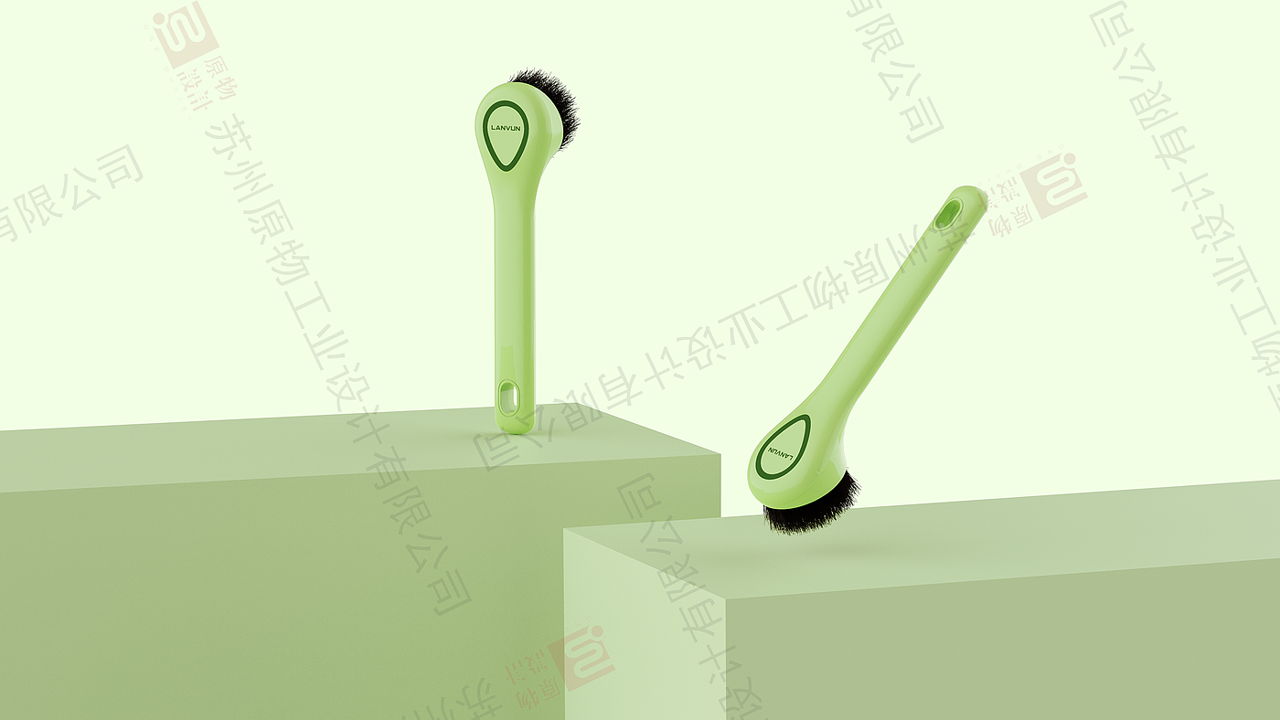 Toilet brush，Pot brush design，Design of Roller Hair Sticker，Household cleaning kit combination design，avocado green color matching，