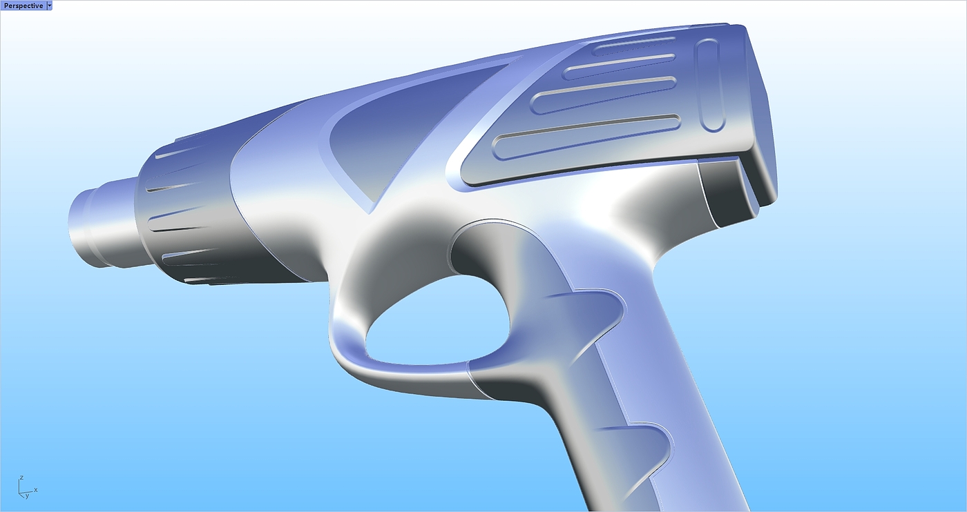 Hot air gun，Design，modeling，Modeling tutorial，Rhinoceros tutorial，Rhino modeling，Tutorial sharing，Rhino tutorial，