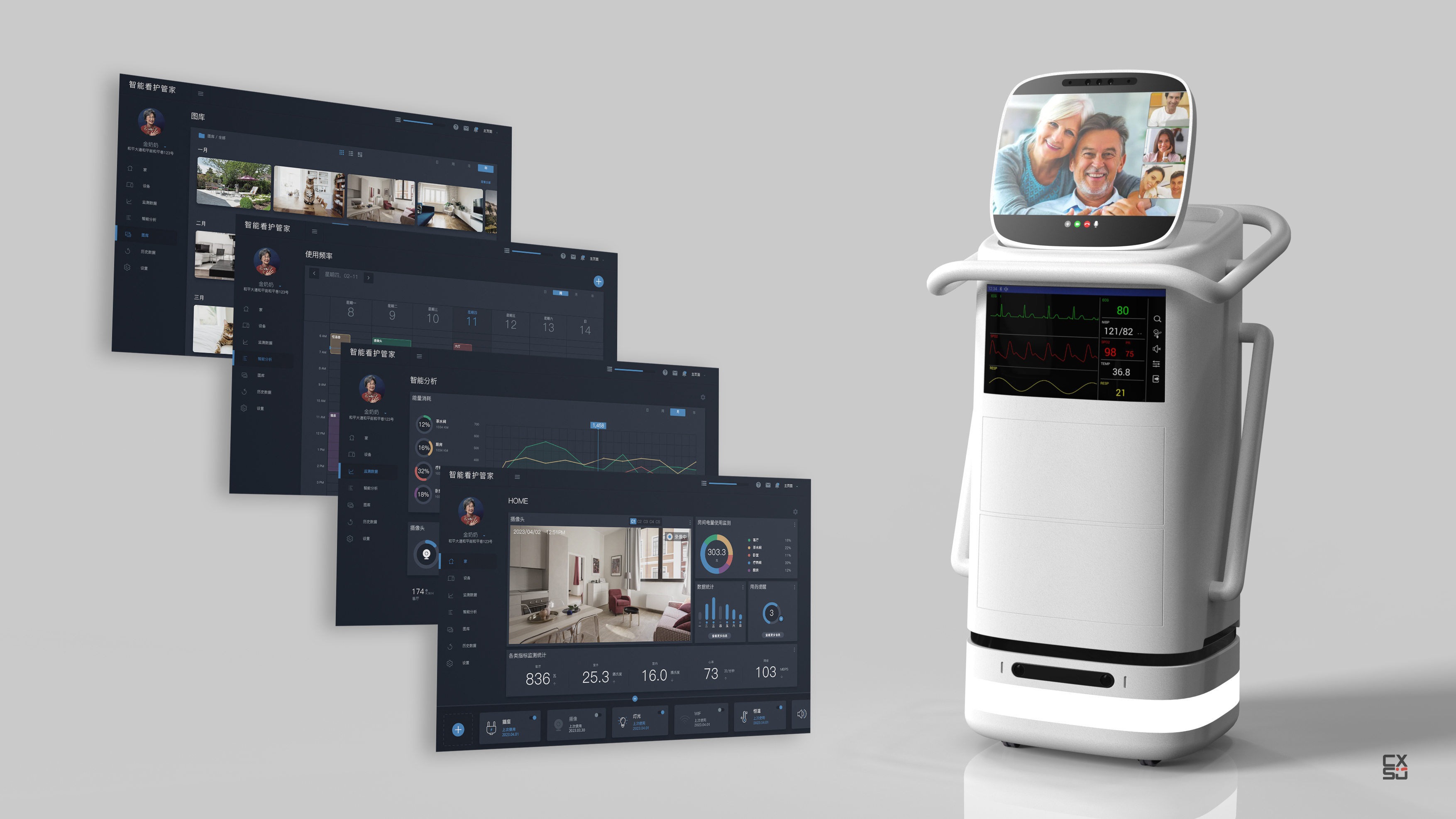 Aging，Intelligent life，Future technology，product design，Telemedicine，Intelligent Care，home care，sample reels，