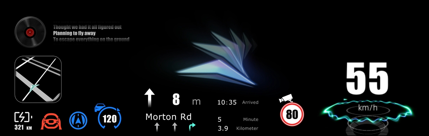 AR-HUD，ae，Interaction design，automobile，