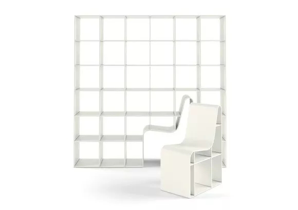 Bookchair collection，Lift chair，Divide seat，Peter Bristol，steel wire，