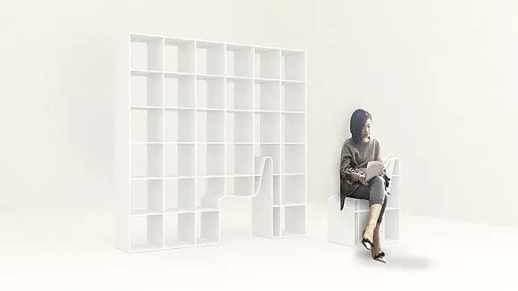 Bookchair collection，Lift chair，Divide seat，Peter Bristol，steel wire，