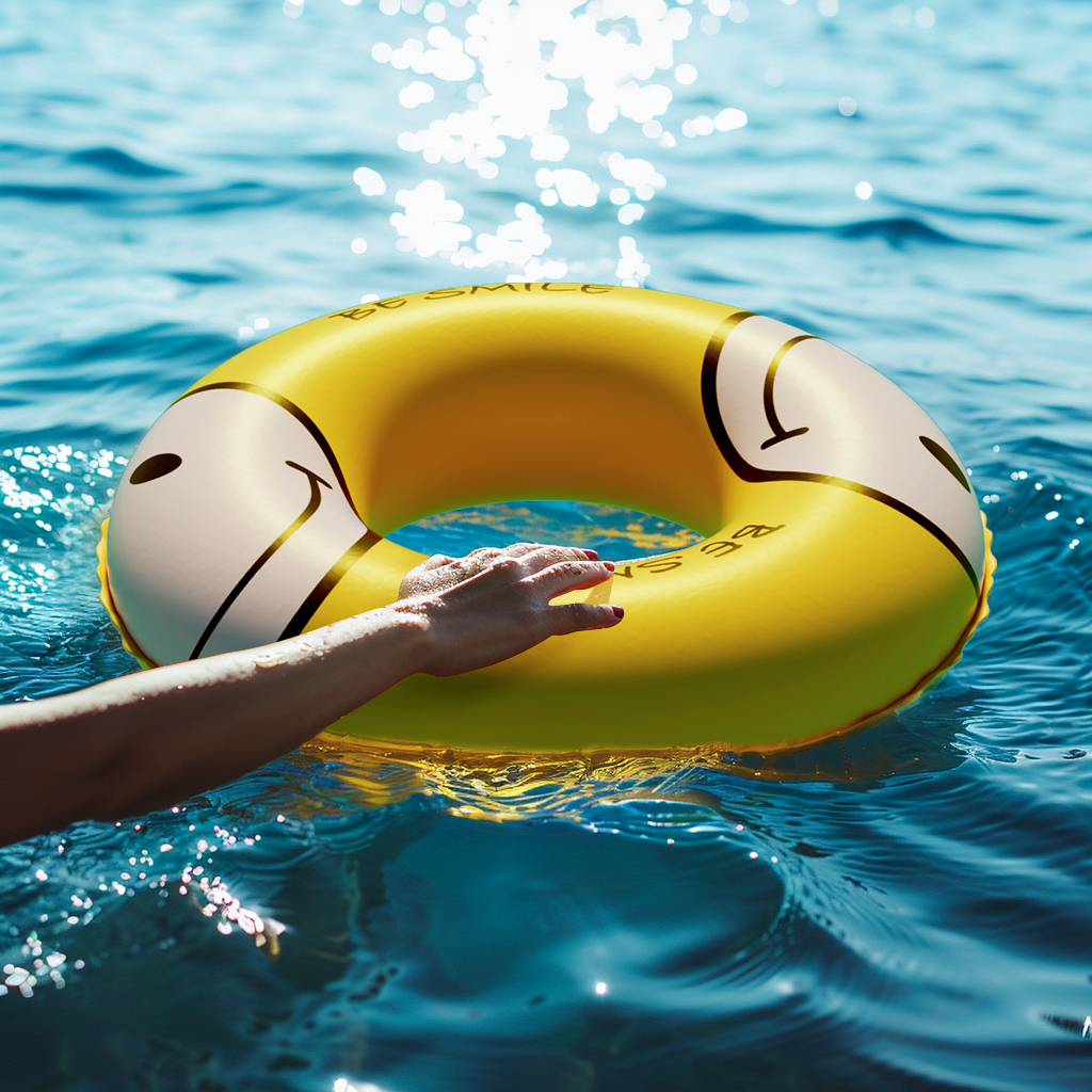 Fashion swimming ring，dopamine，children swimming，