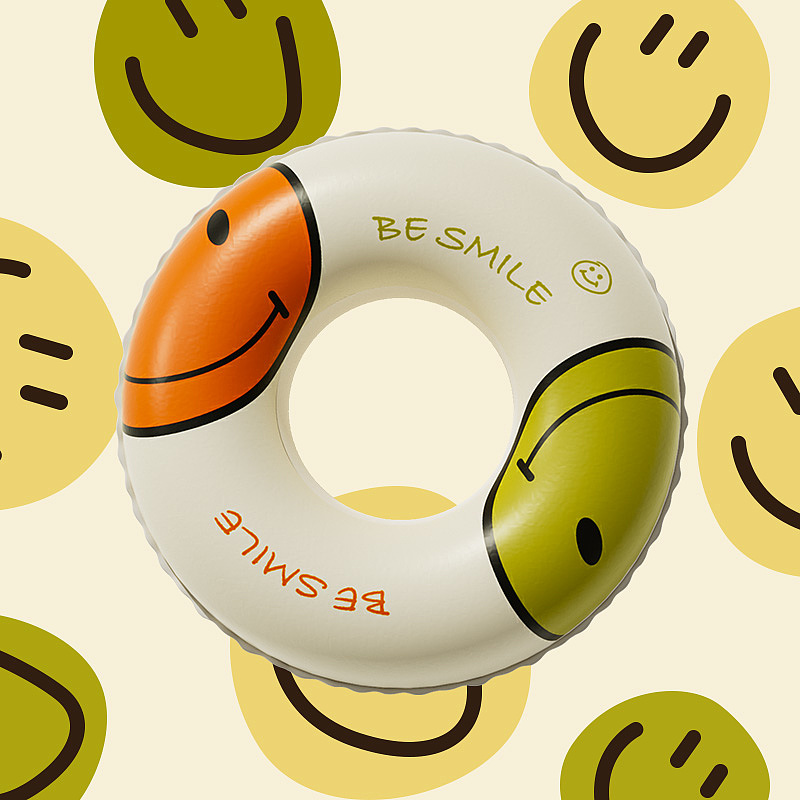 Fashion swimming ring，dopamine，children swimming，