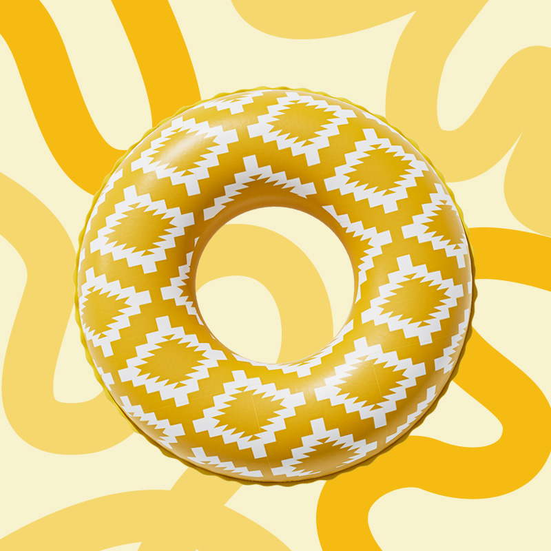 Fashion swimming ring，dopamine，children swimming，