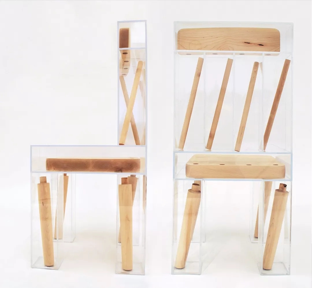 Bookchair collection，Lift chair，Divide seat，Peter Bristol，steel wire，