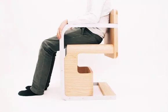 Bookchair collection，Lift chair，Divide seat，Peter Bristol，steel wire，