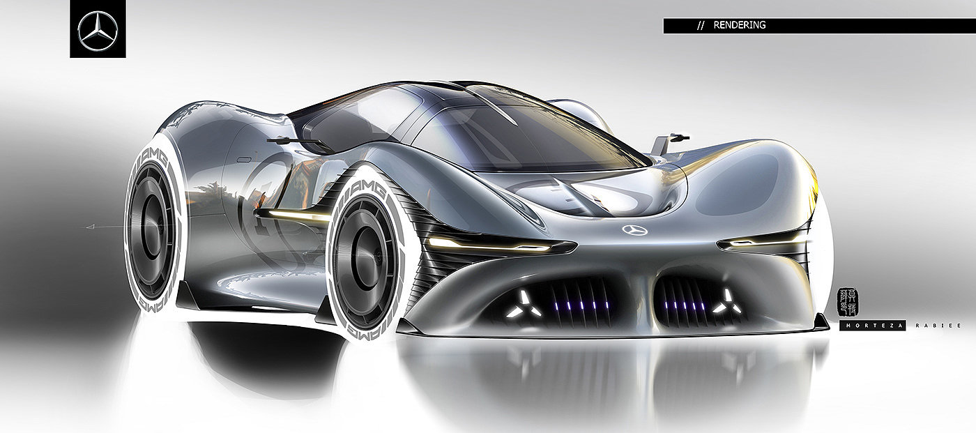 Mercedes Benz，Vision GT，Concept map，Sports car，