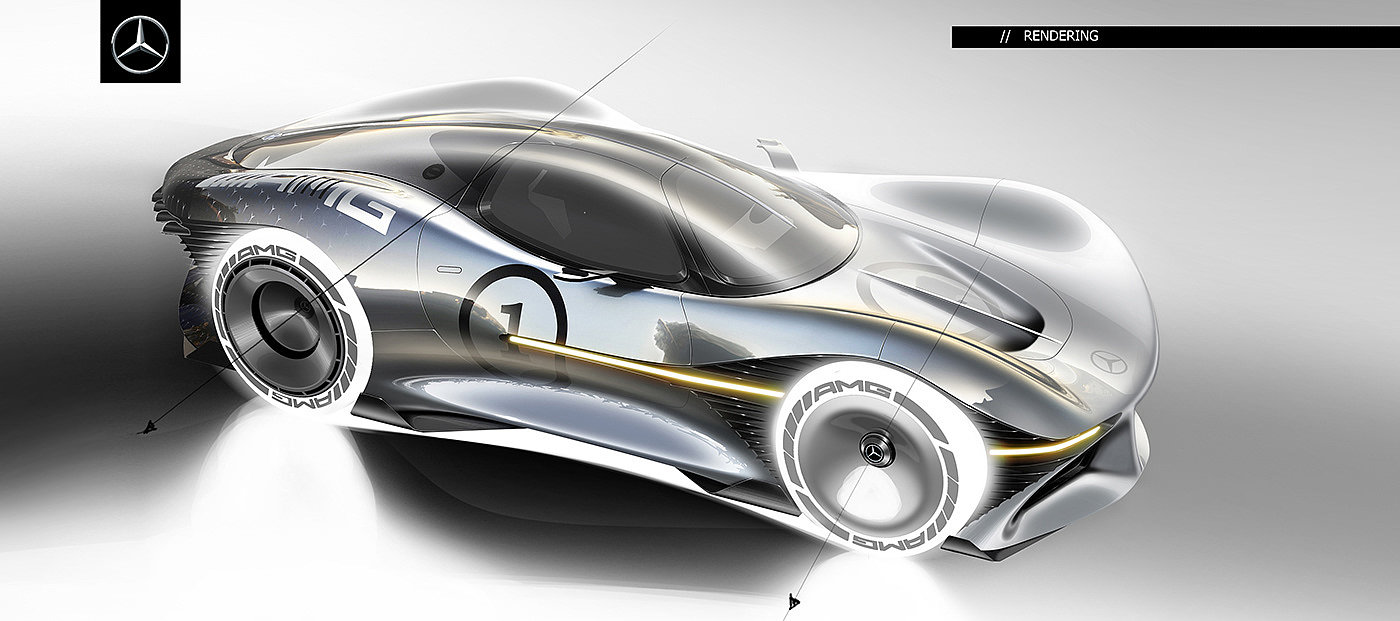 Mercedes Benz，Vision GT，Concept map，Sports car，