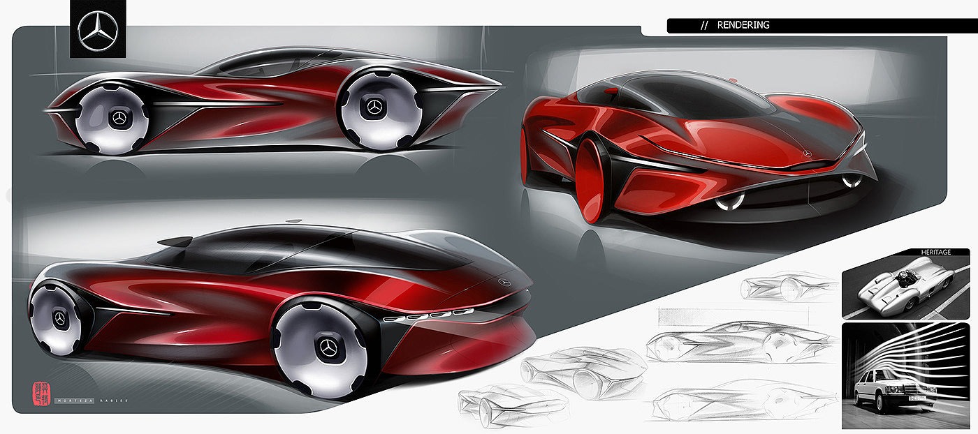 Mercedes Benz，Vision GT，Concept map，Sports car，