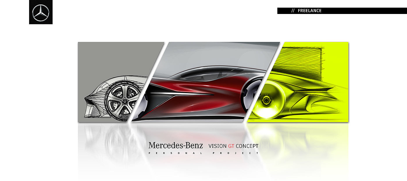 Mercedes Benz，Vision GT，Concept map，Sports car，