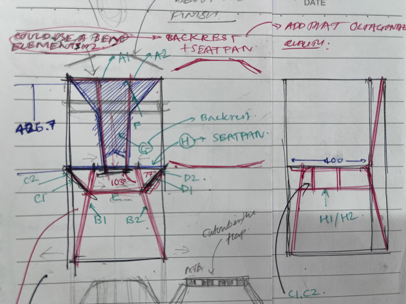 Moka，chair，Italy，
