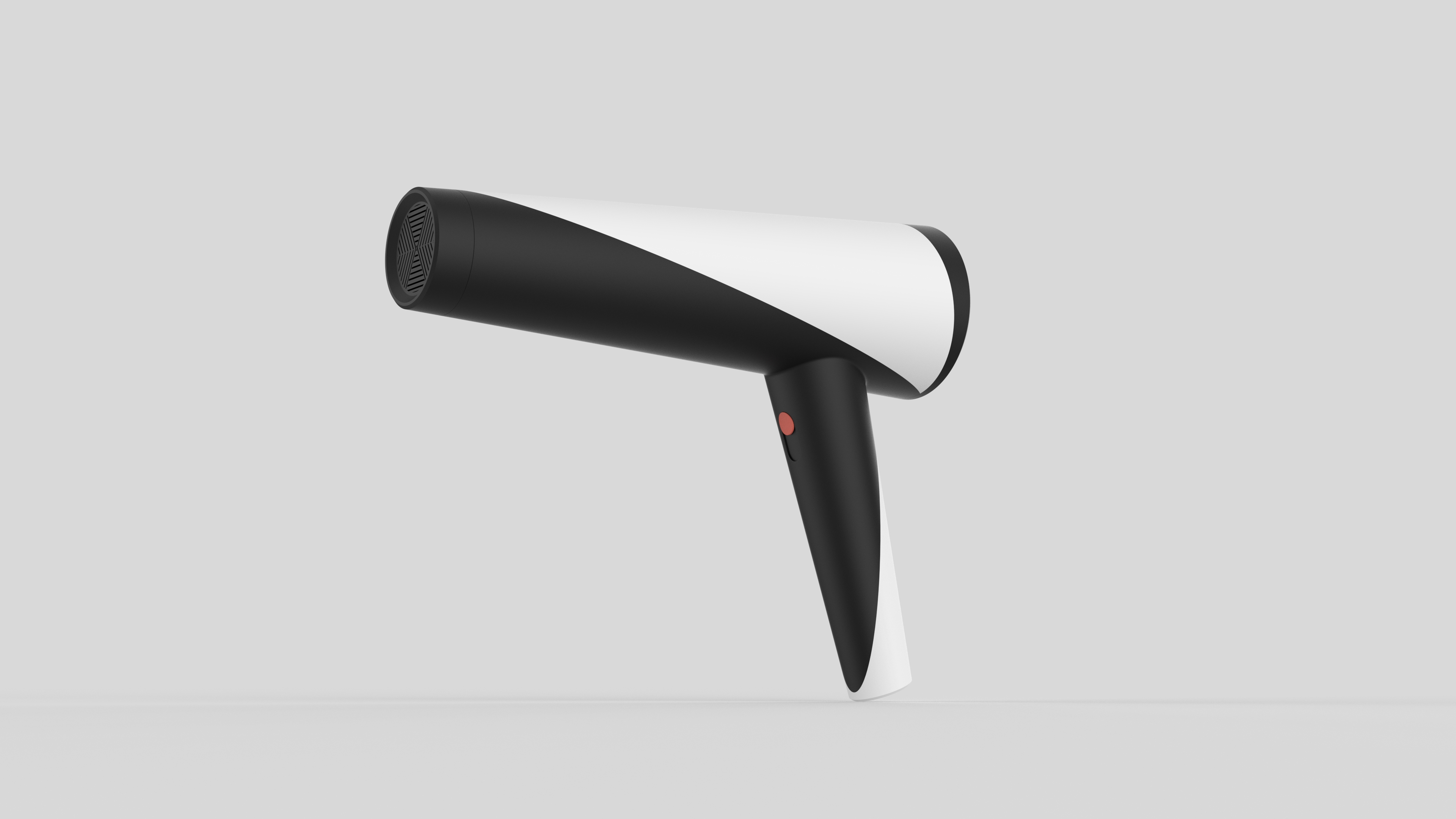 Hair Dryer/Simple Black and White Color Matching，