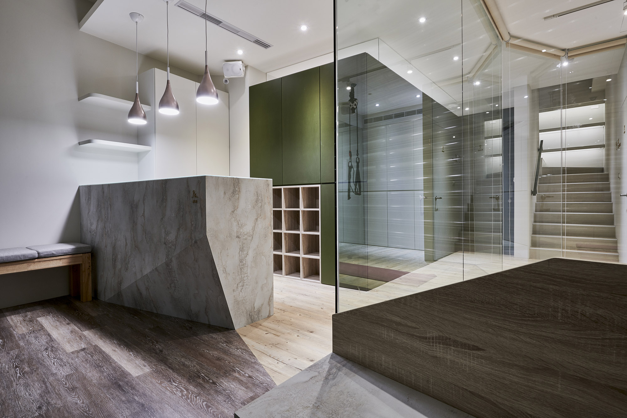 GREEN，design，stylish space，clinic，layout，