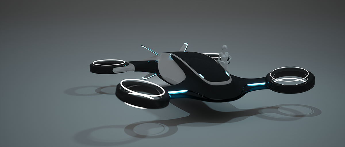 无人机设计，概念设计，Gravidronet，未来，