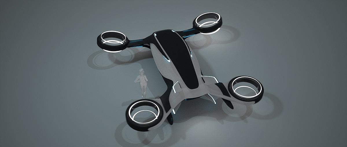 无人机设计，概念设计，Gravidronet，未来，