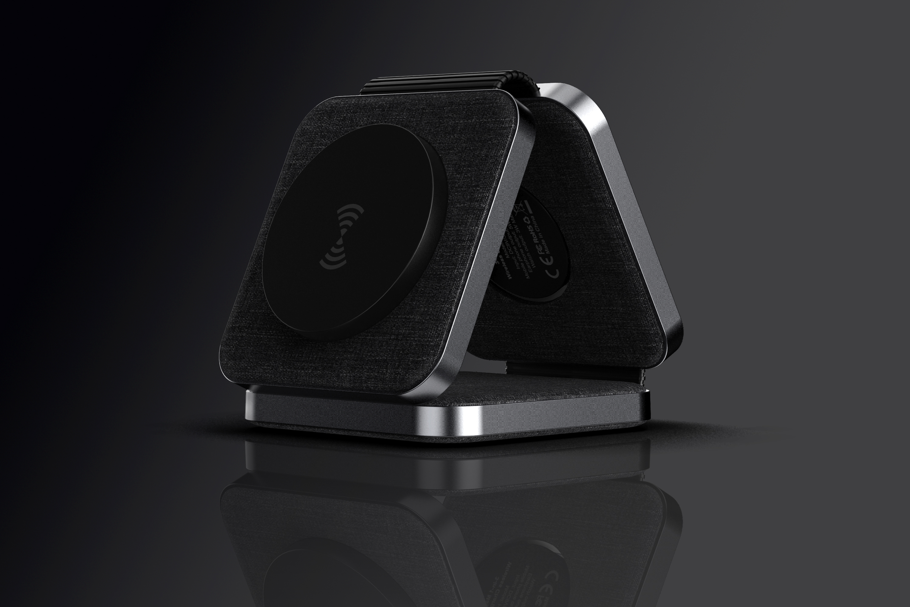 Magnetic three-in-one wireless charging，