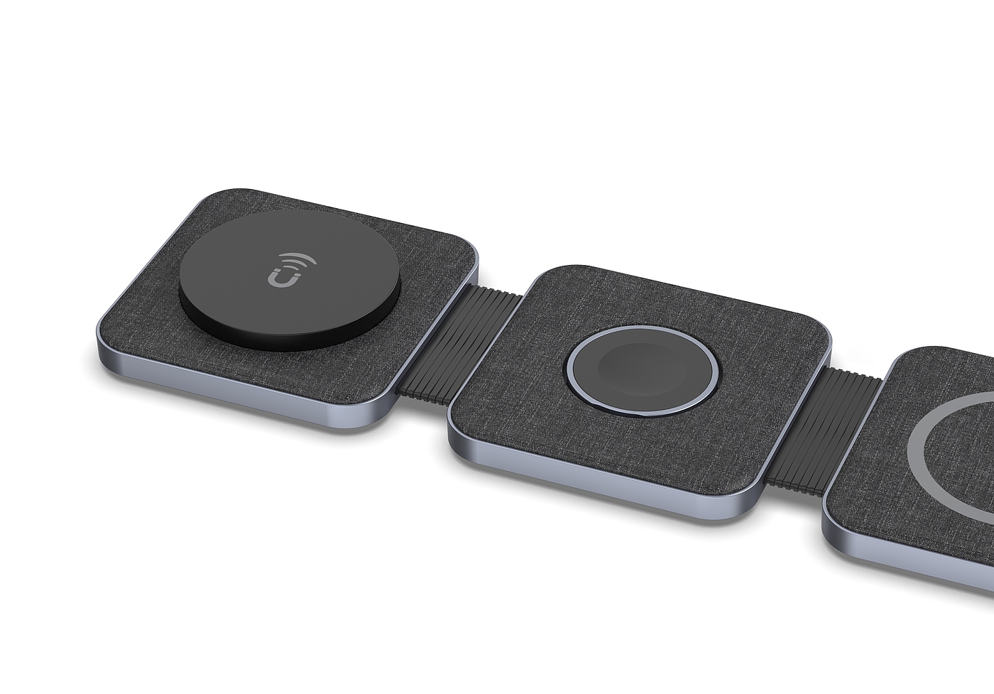 Magnetic three-in-one wireless charging，