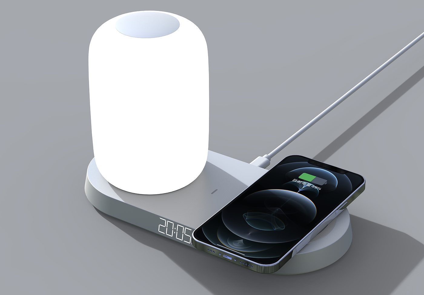 Night light wireless charging，