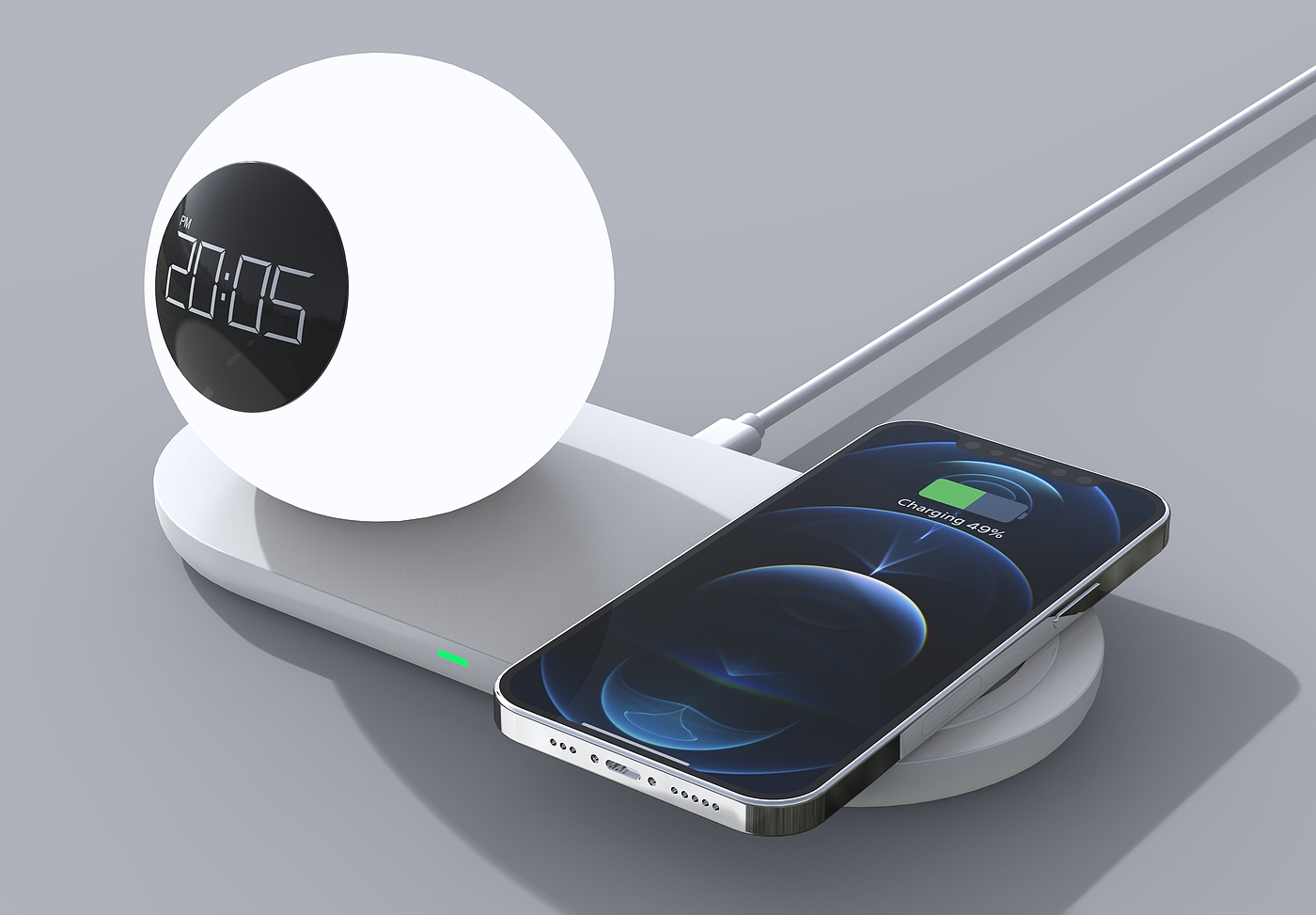 Night light wireless charging，