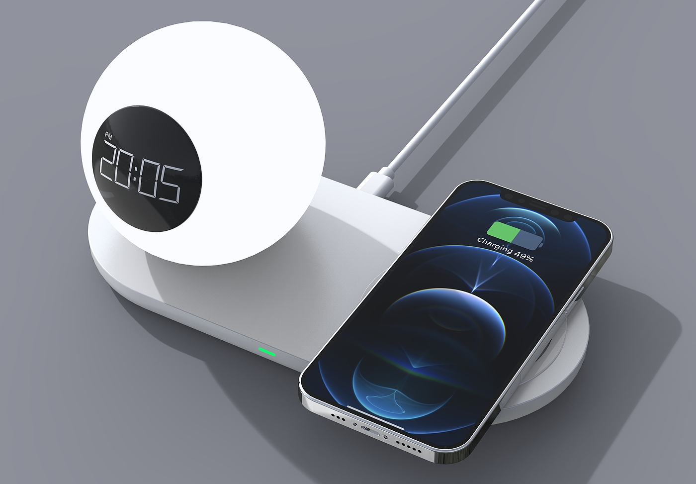 Night light wireless charging，