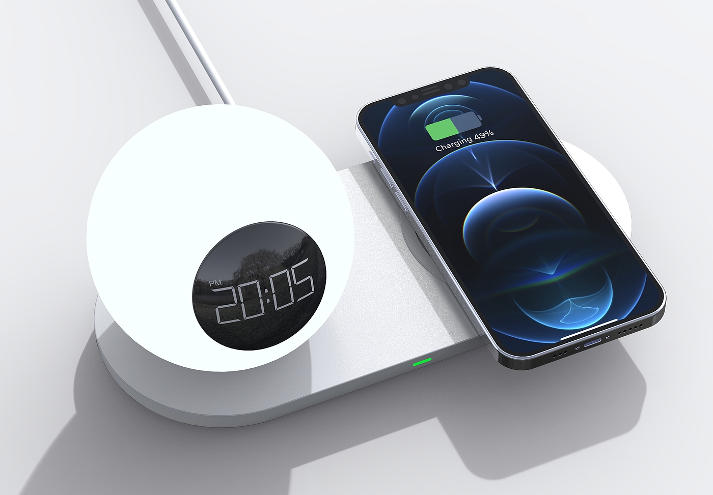 Night light wireless charging，