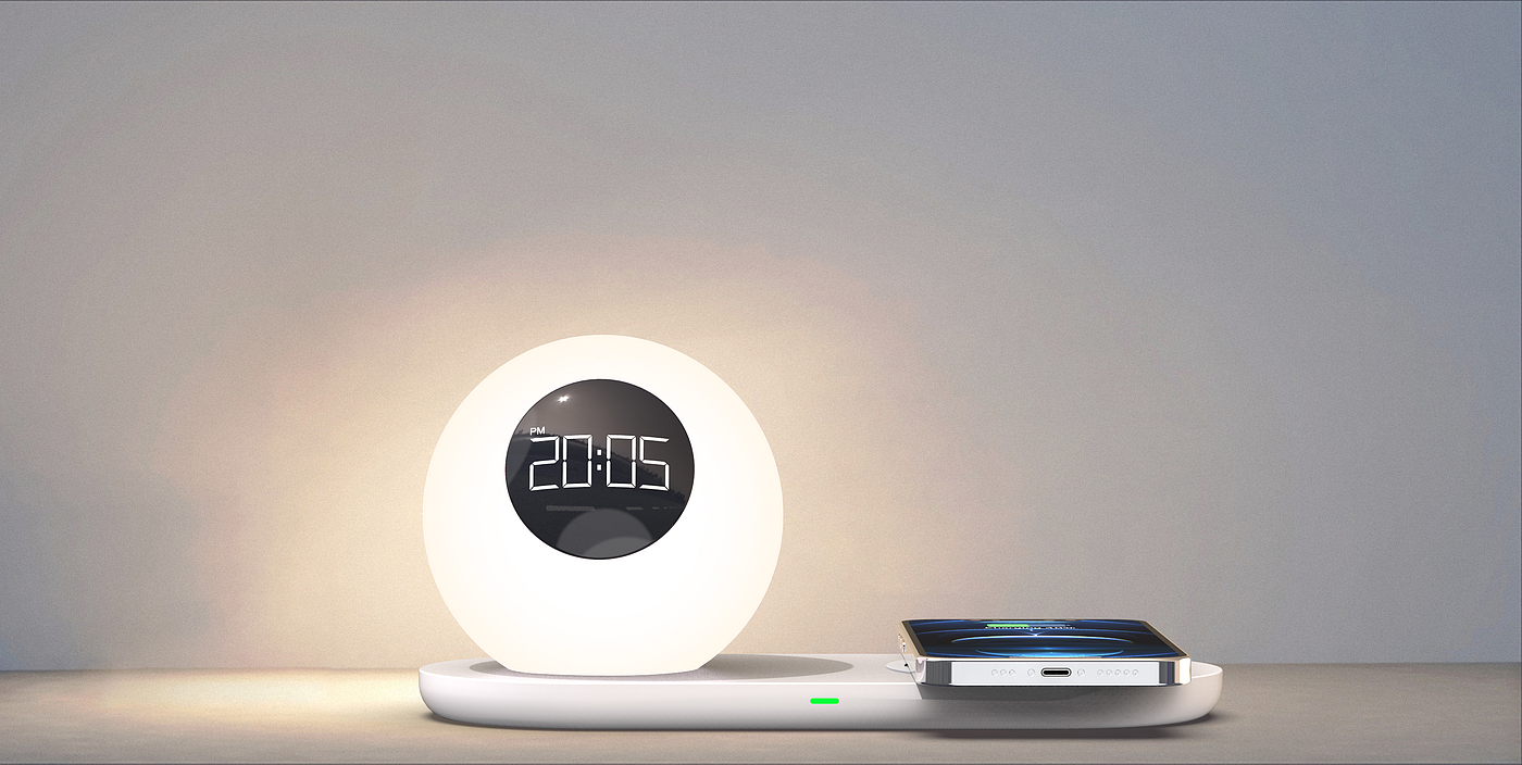 Night light wireless charging，