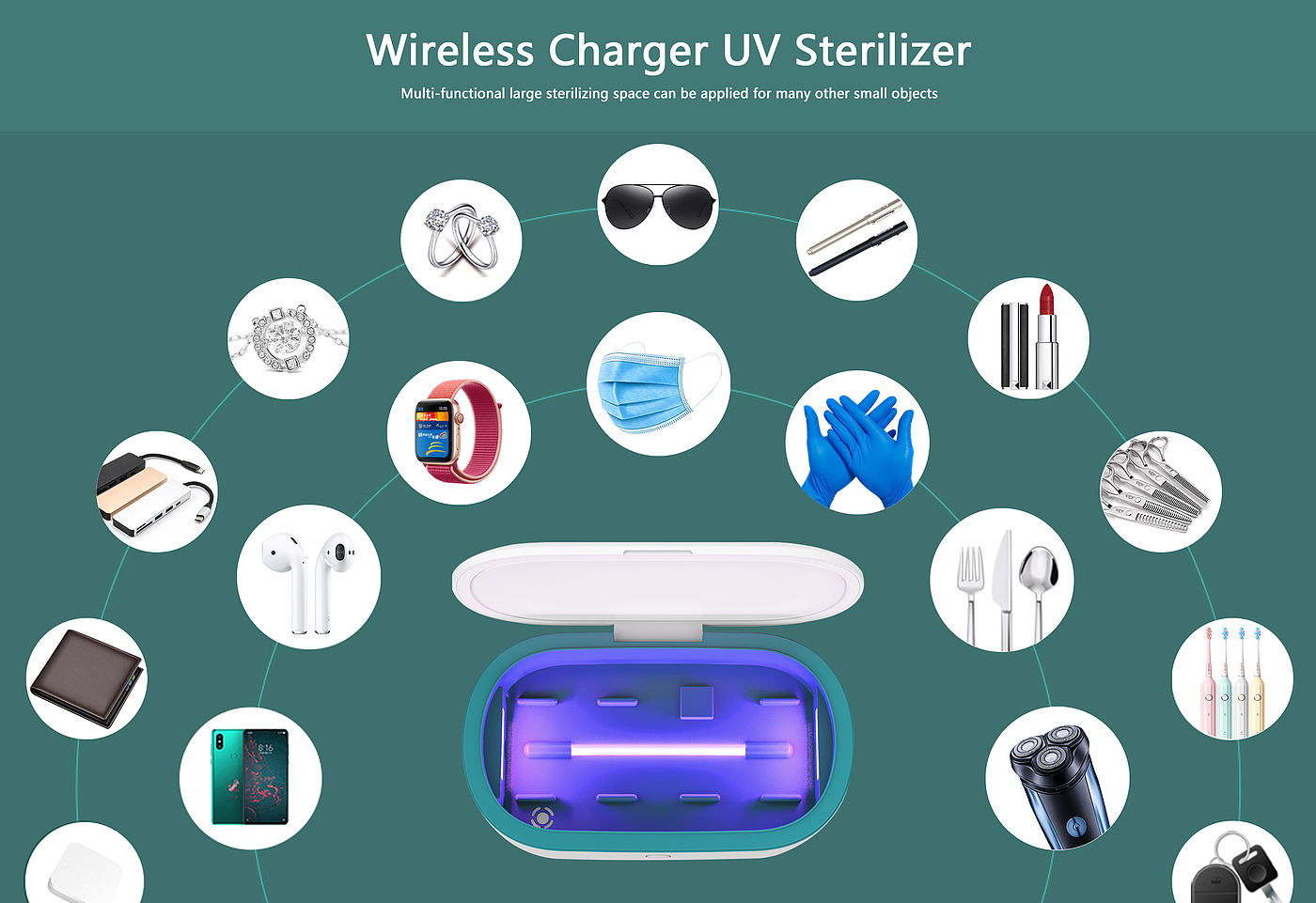 Sterilization box wireless charger，