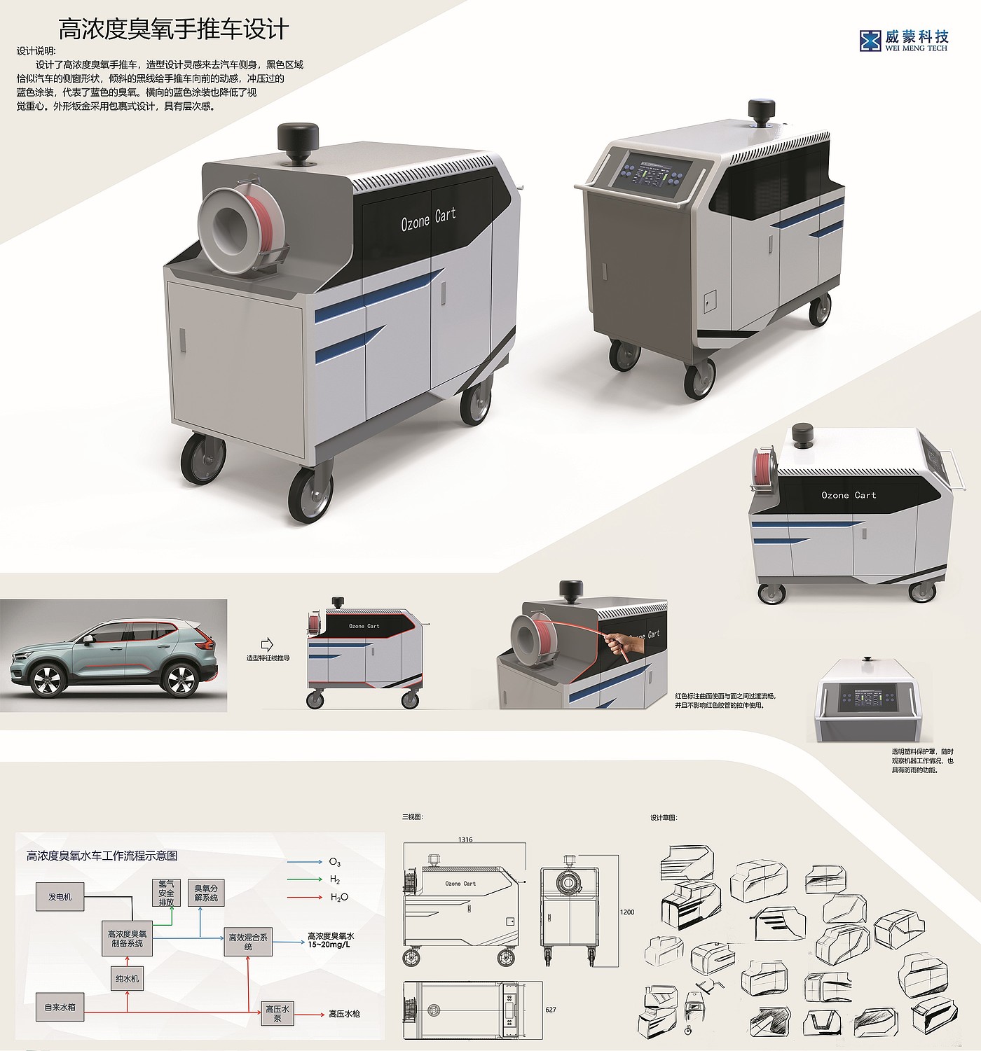 ozone，wheelbarrow，disinfect，sterilization，