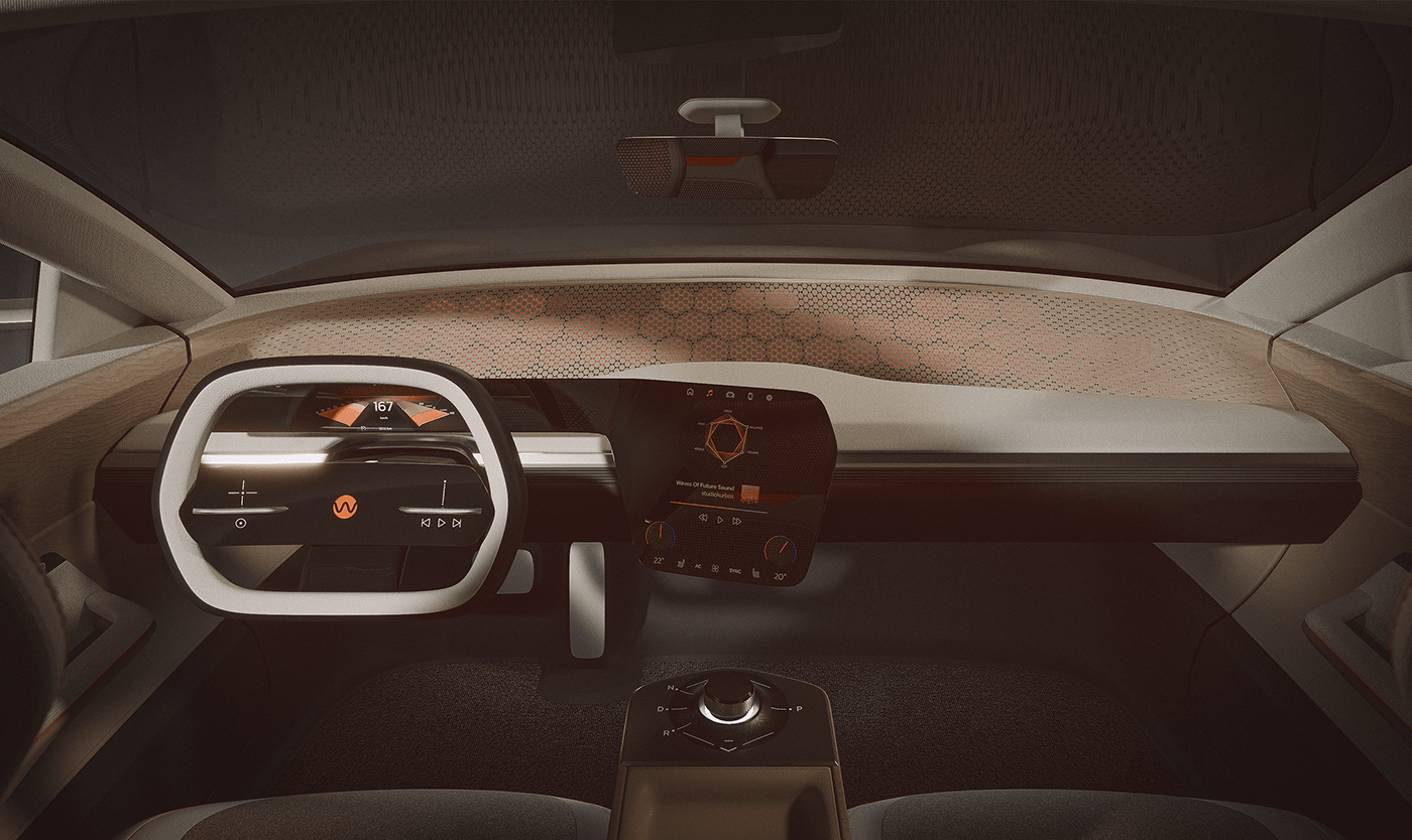 Studiokurbos，In-car speaker system，electronic product，Digital，