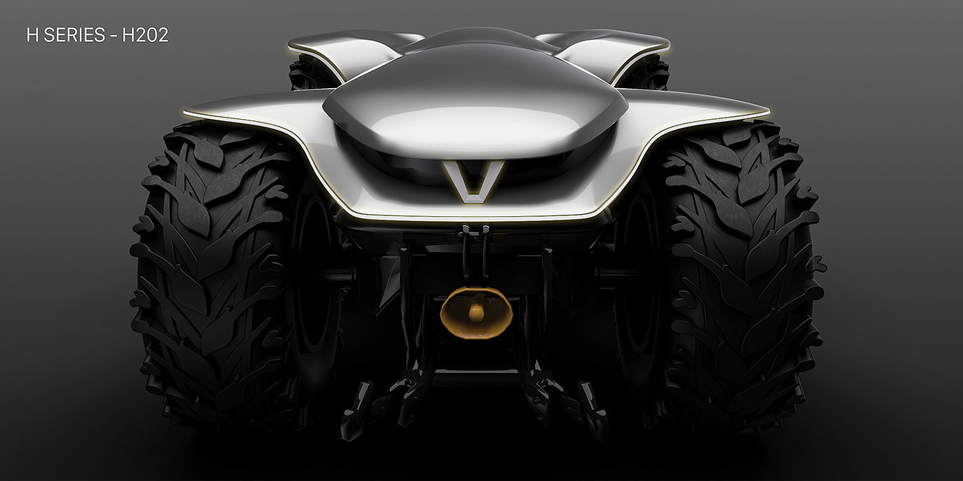 Valtra H202，conceptual design，hydrogen fuel，Electric drag，Automatic driving，Remote control，security，