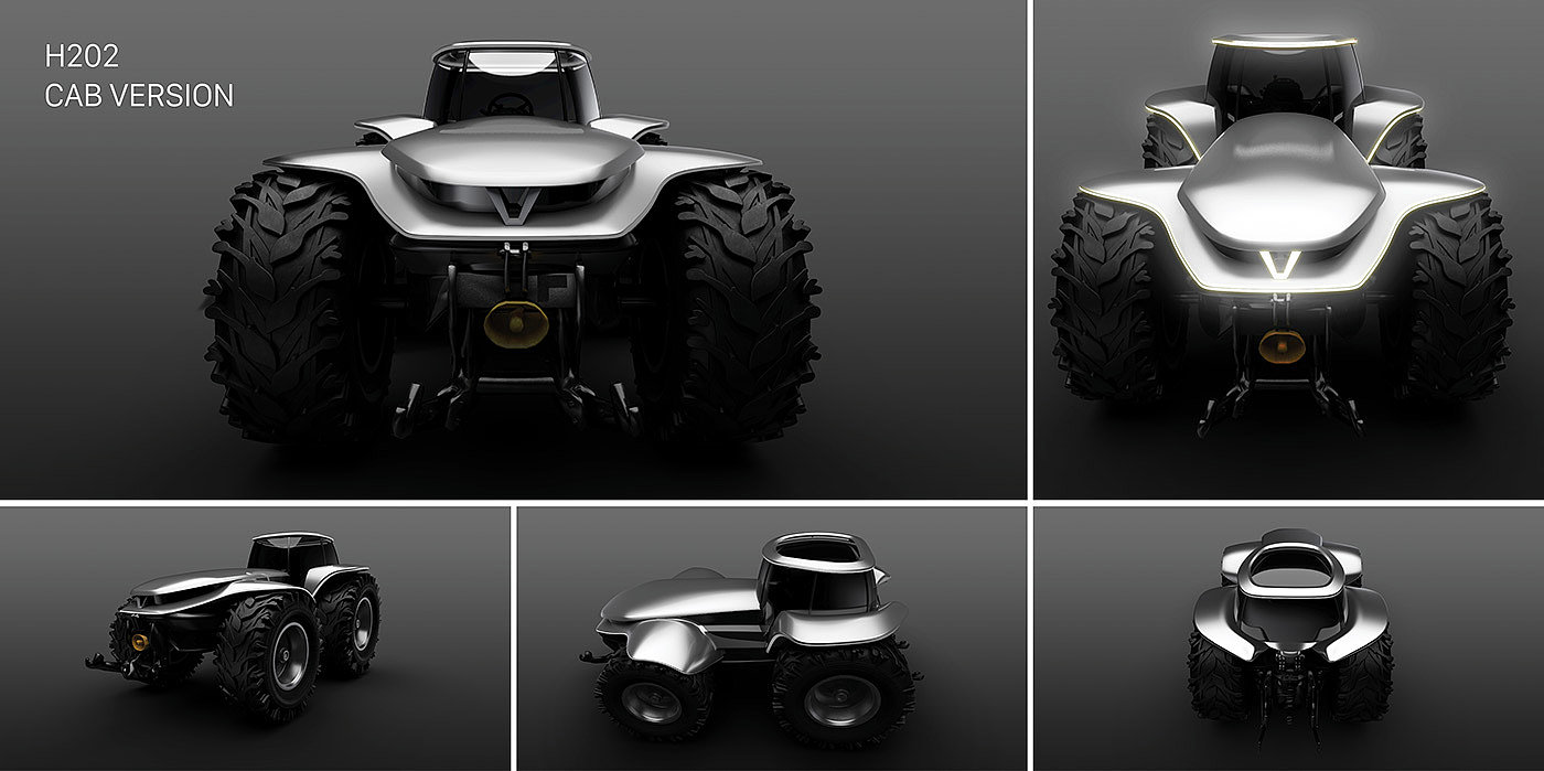 Valtra H202，conceptual design，hydrogen fuel，Electric drag，Automatic driving，Remote control，security，