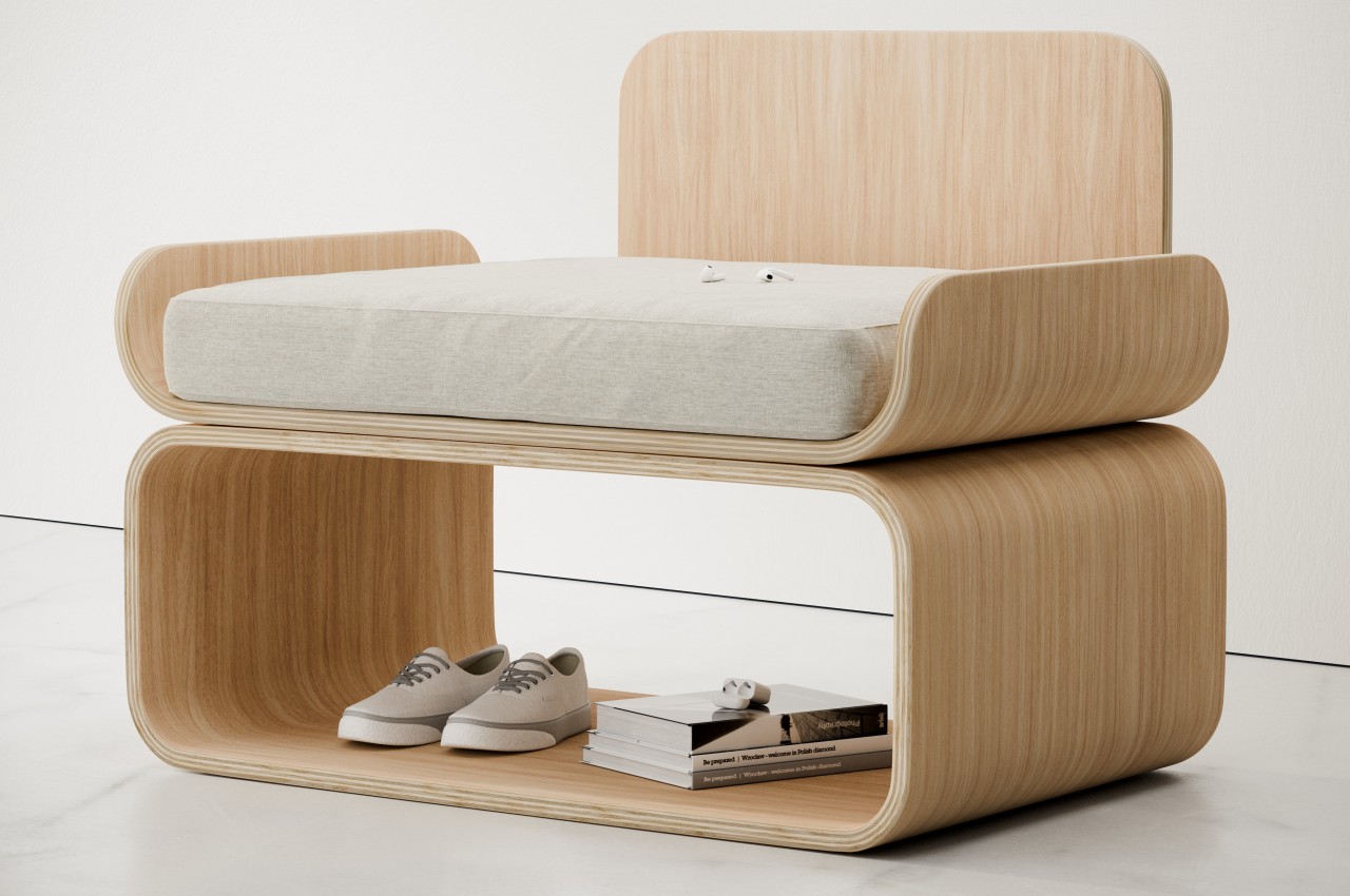 Minimalism，wooden ，furniture design ，