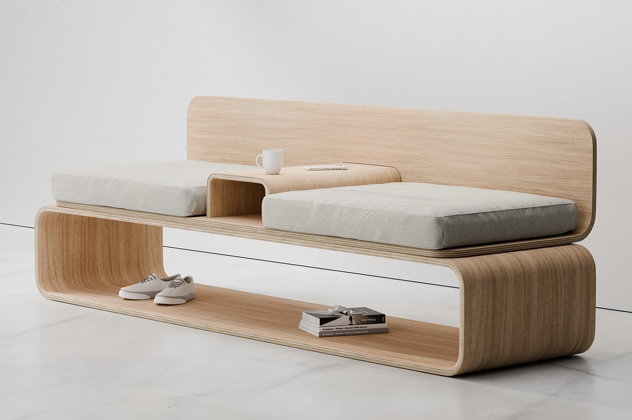 Minimalism，wooden ，furniture design ，