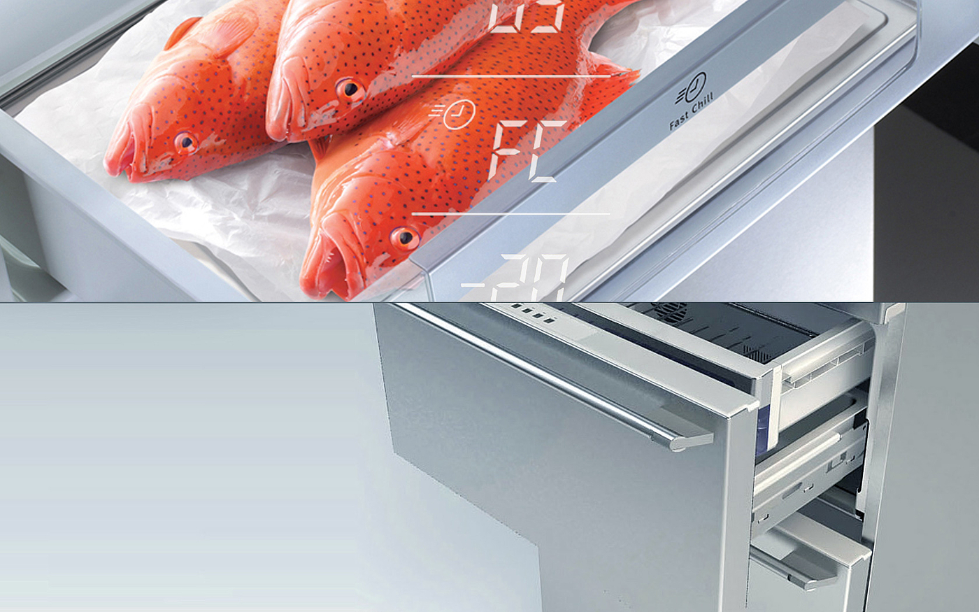 Refrigerator，household electrical appliances，Electrolux，