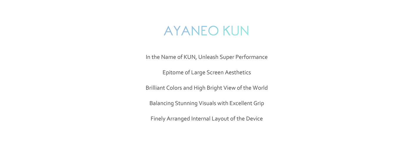 recreational machines，AYANEO AIR，KUN，product design，