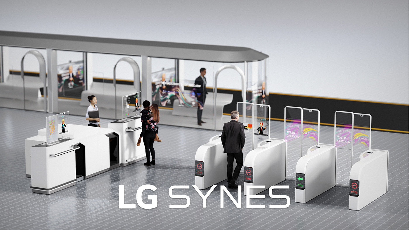 lg，syn，industrial design，Entry Inspection，airport，