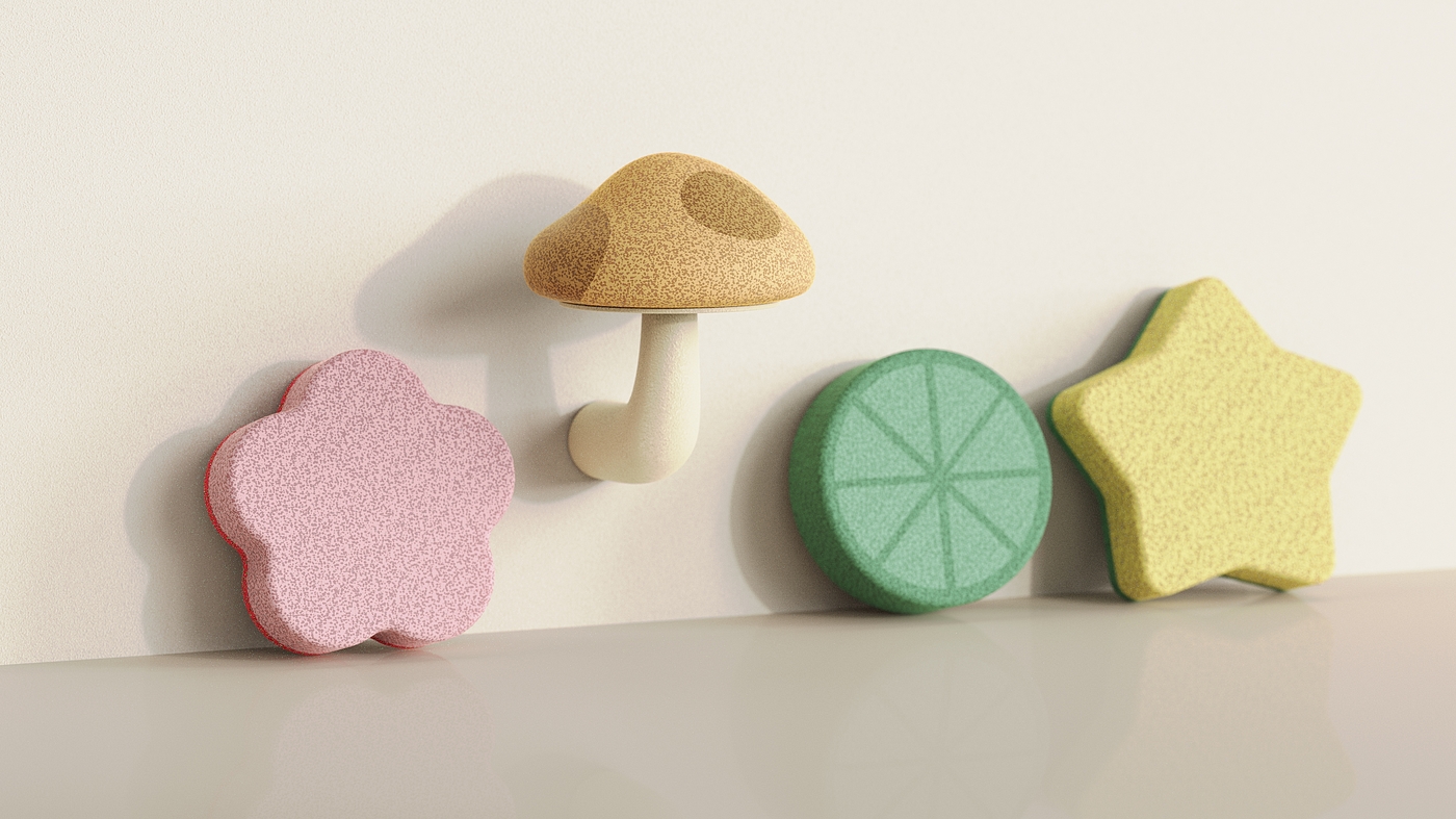 Dishwashing brush-cute-modular，