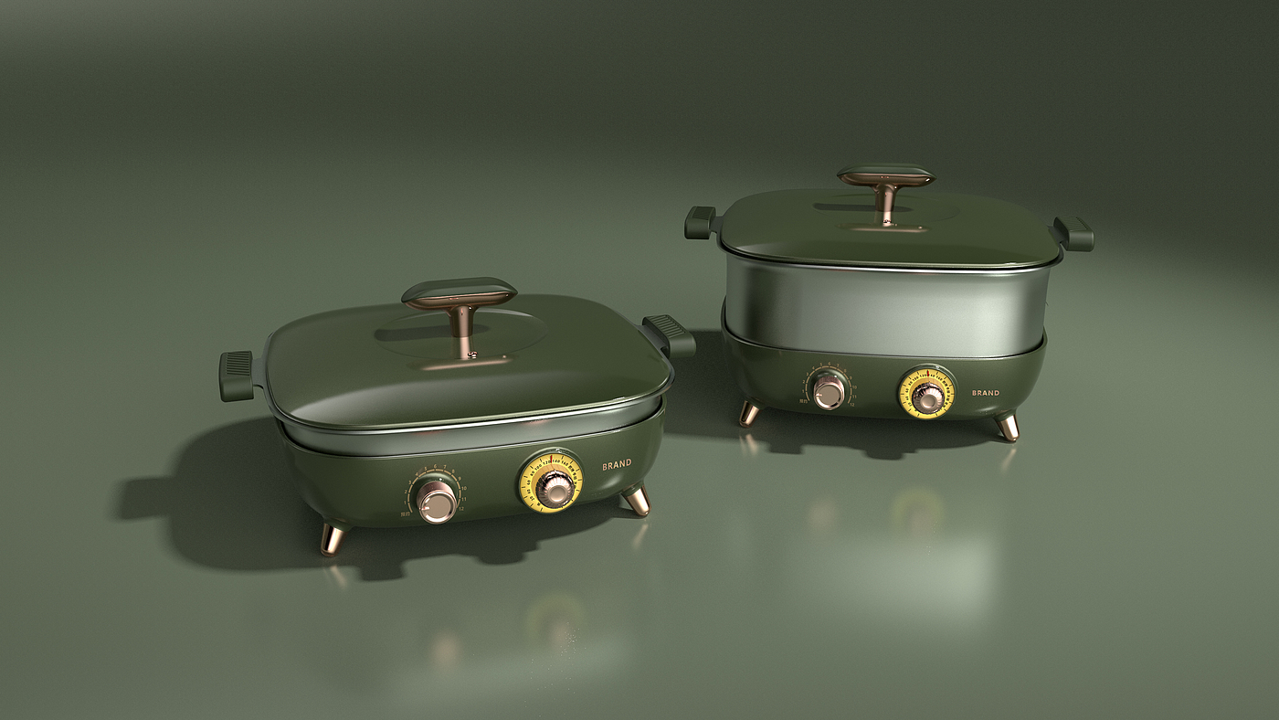 Frying pan，roasting pans，Kitchen appliances，industrial design，product design，shanghai industrial design company，