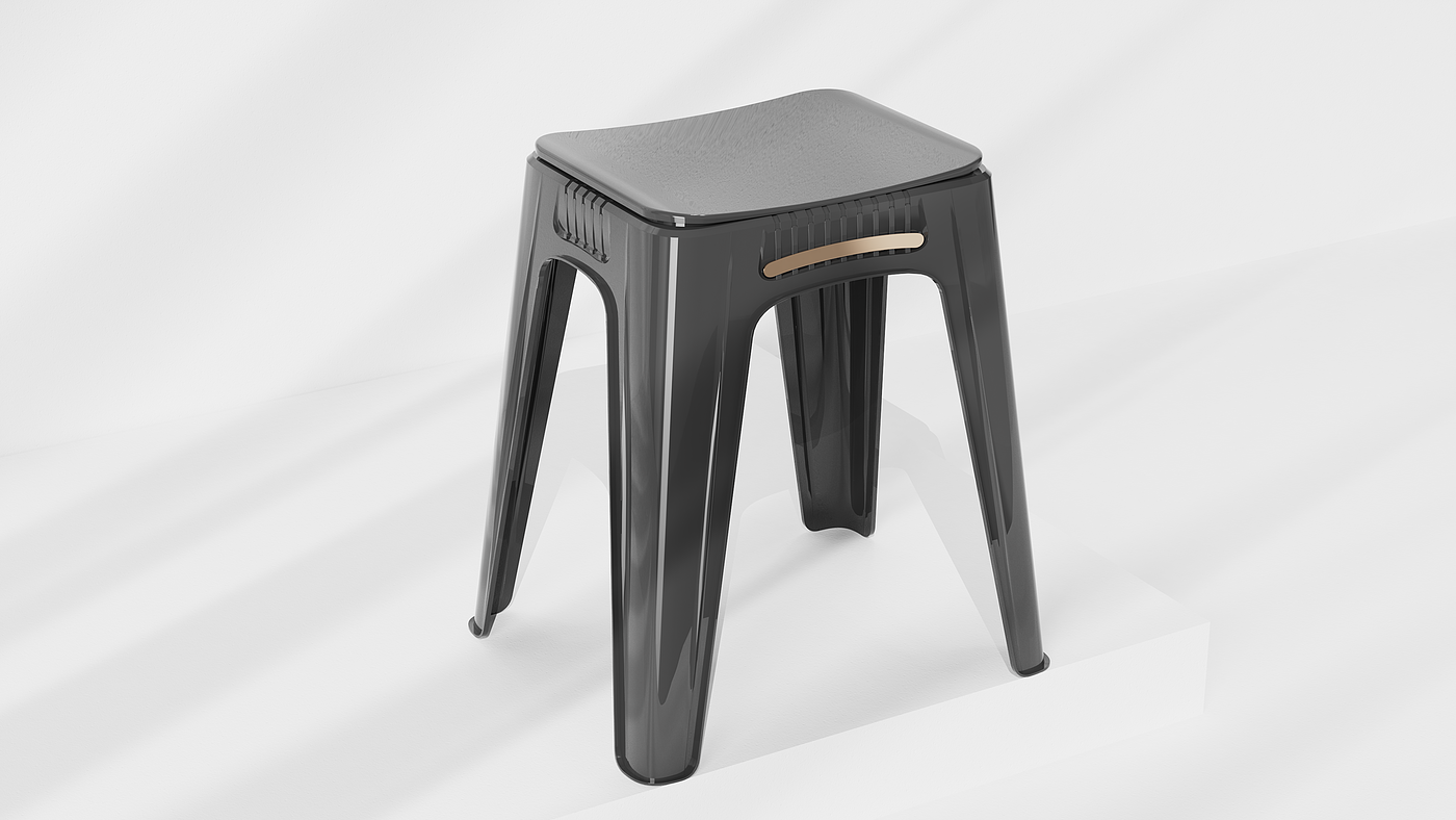 Stool design，Housewear & Furnishings，Plastic stool，Creative design，