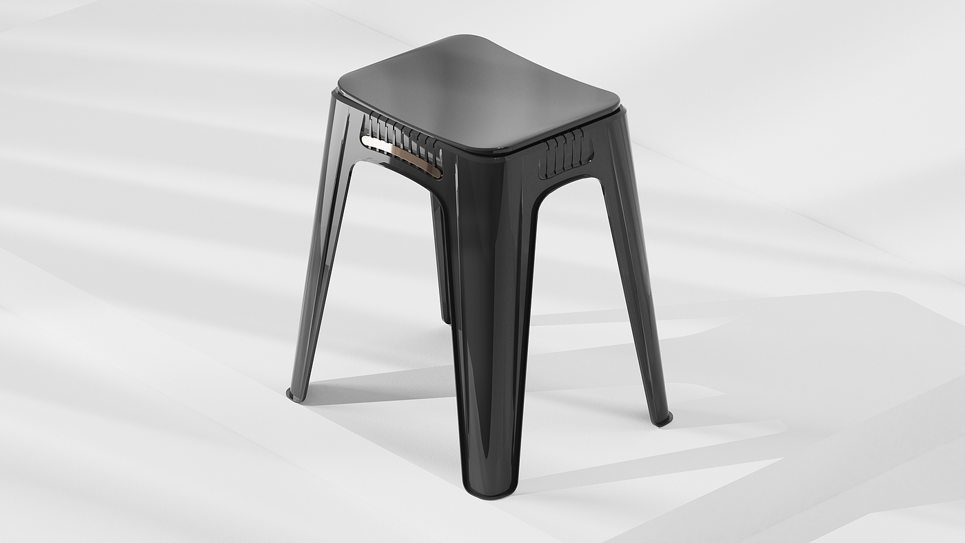 Stool design，Housewear & Furnishings，Plastic stool，Creative design，