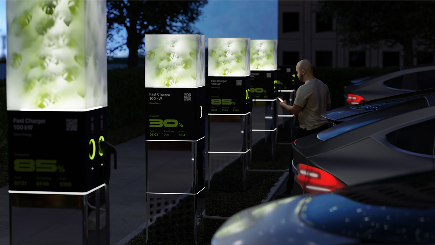 LEVITAN，Electric vehicle charger，industrial design，tool，Charging pile，