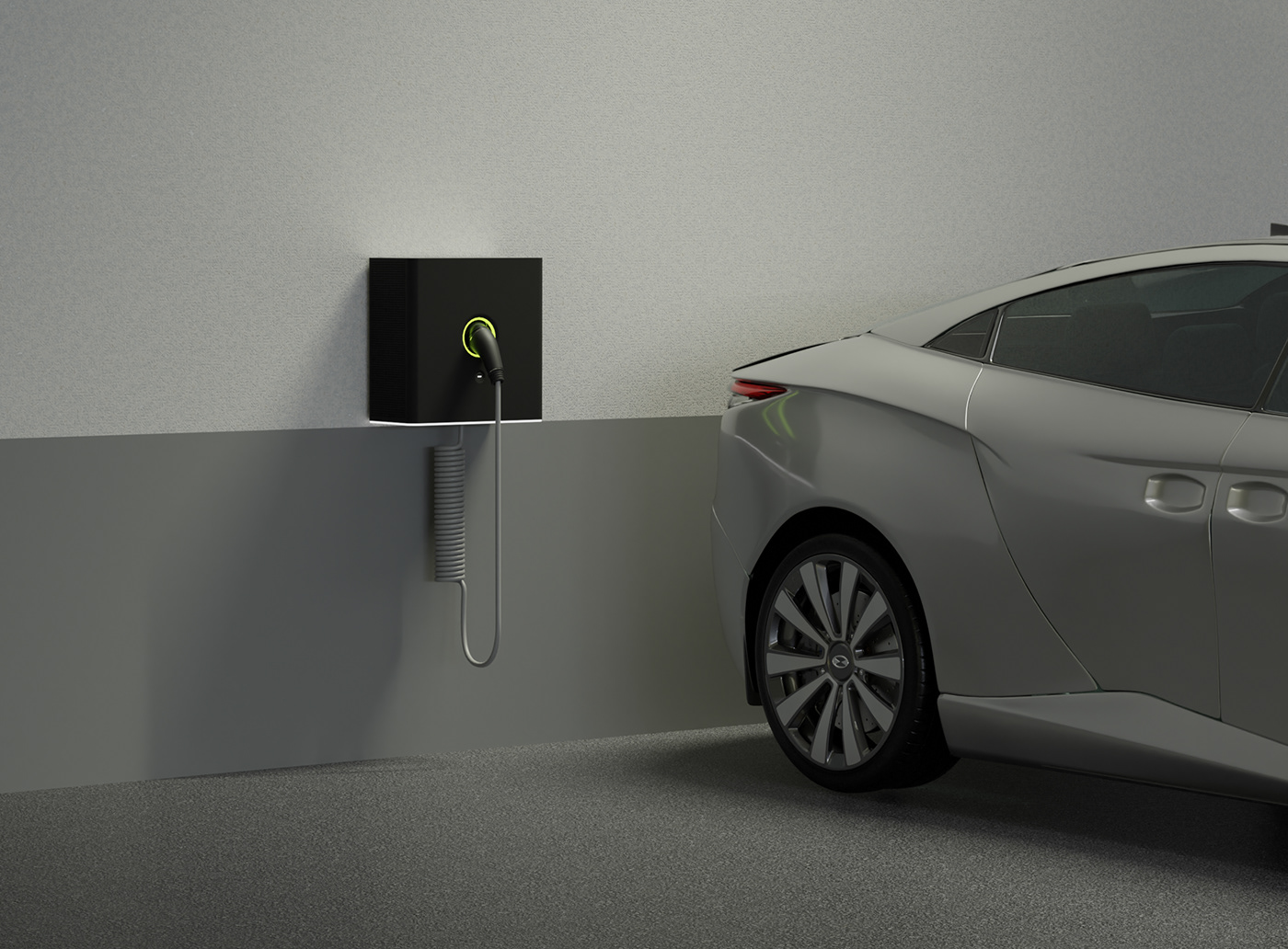 LEVITAN，Electric vehicle charger，industrial design，tool，Charging pile，