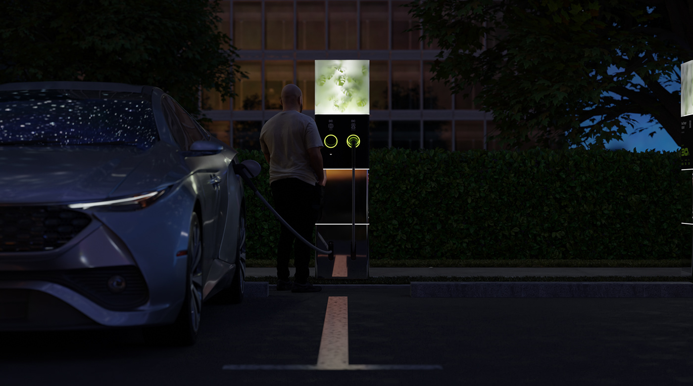 LEVITAN，Electric vehicle charger，industrial design，tool，Charging pile，