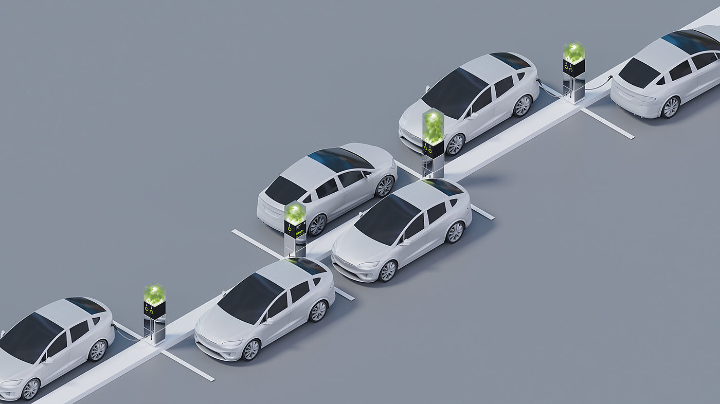 LEVITAN，Electric vehicle charger，industrial design，tool，Charging pile，