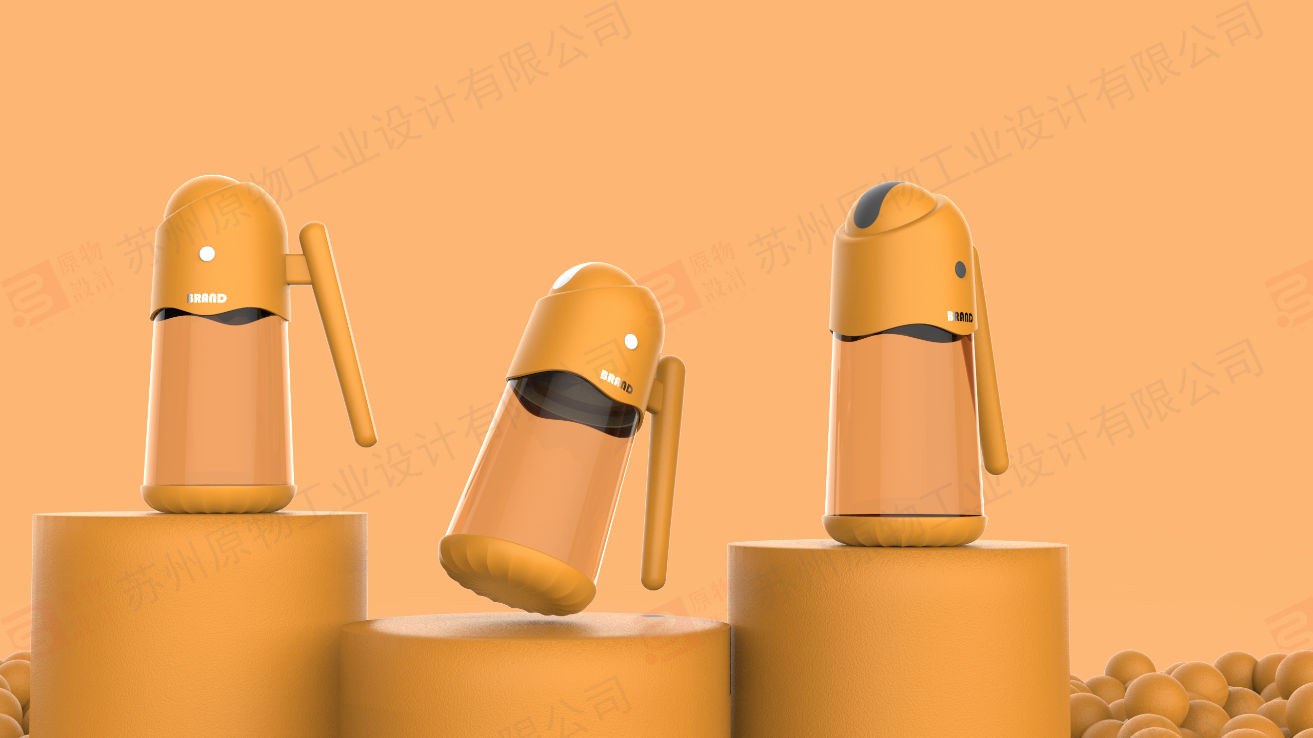 Oil pot，Daily Necessities，Receive，Kitchen storage，Cartoon，Animal morphology，