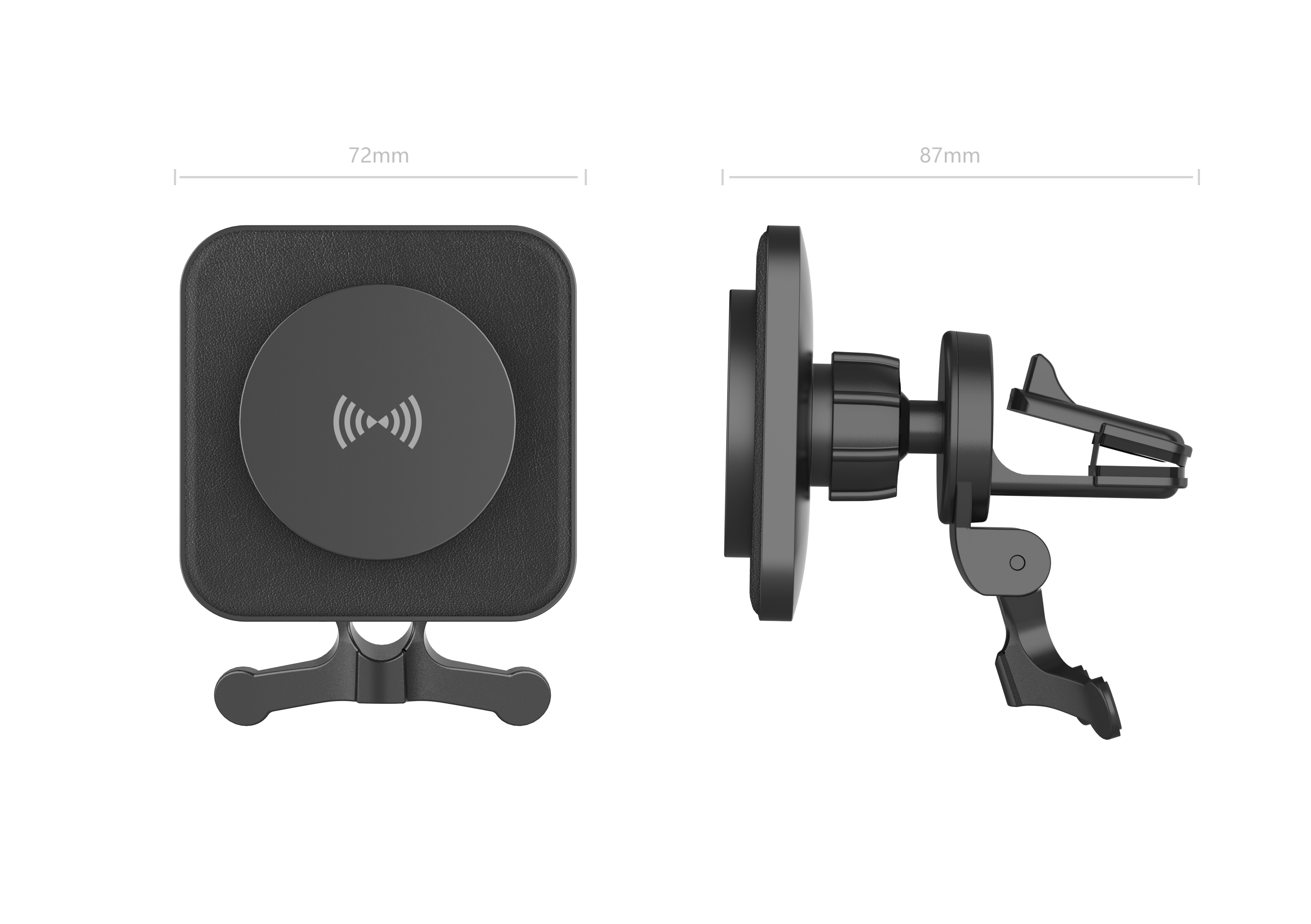 Magnetic suction car wireless charging，