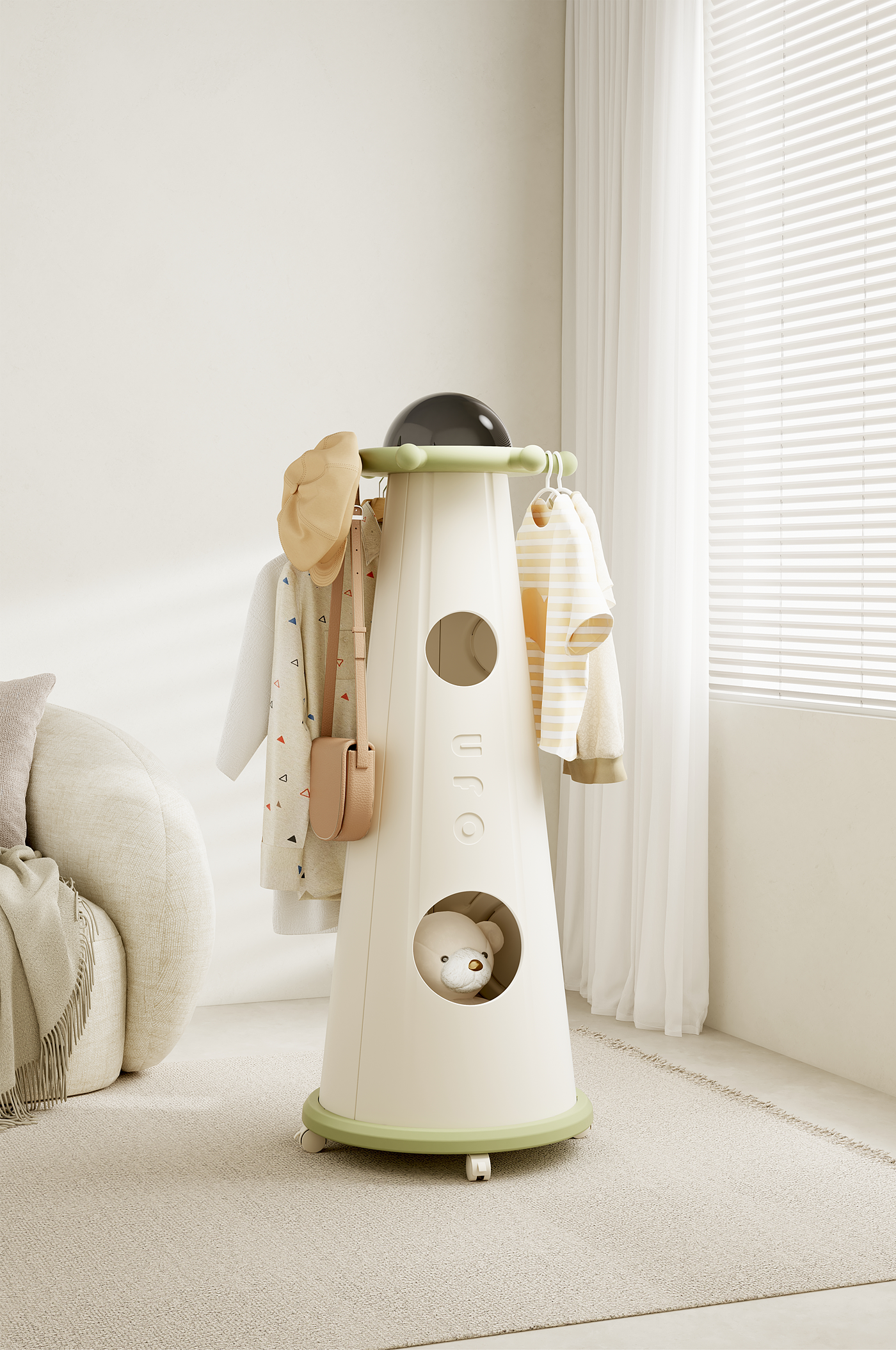 Coat rack，ufo，Children's Toys，Receive，