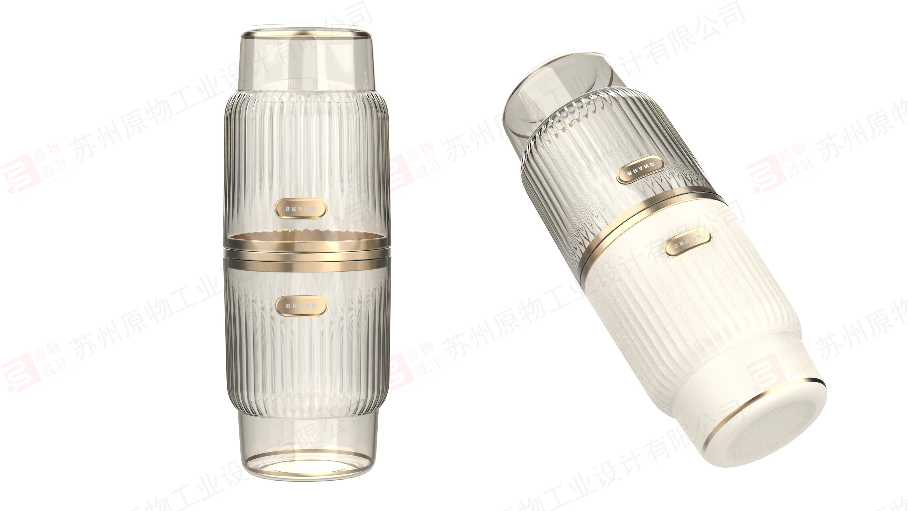 Fulfill Toothbrush Cup，Combination toothbrush cup，Toothbrush cup，pet material，Light luxury style，